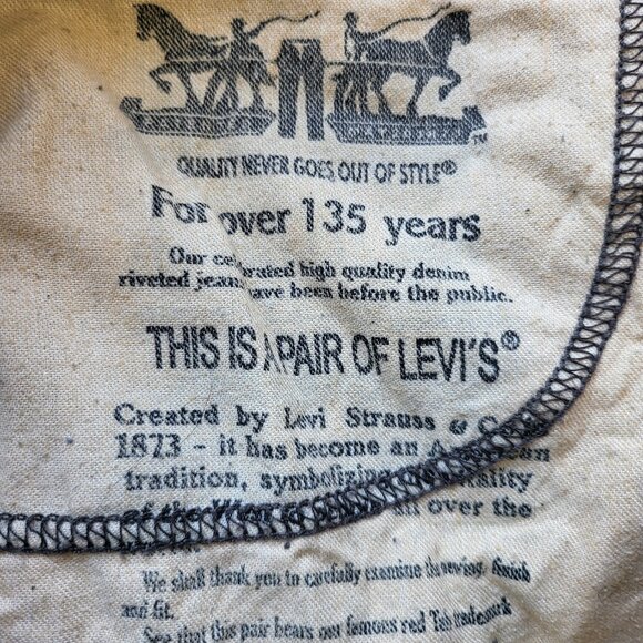 Men's 514 Levi Jeans 34 x 34 - Very Good Used Condition - Picture 6 of 6